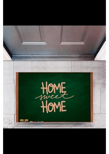 Kapı Önü Paspası Dekoratif Dijital Baskı Home Sweet Home P-2330