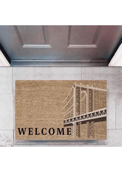 Kapı Önü Paspası Dekoratif Dijital Baskı ŞEHIRLERP-2733