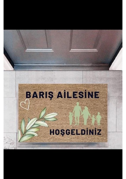 Kapı Önü Paspası Dekoratif Dijital Baskı Kişiye Özel P-2450