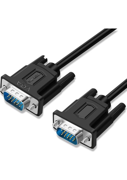 VGA Kablosu Erkek-Erkek 1080P 15 Pin VGA VGA Kablosu Monitör Projektör Için Tv Koruyucu Kablo 1.5m