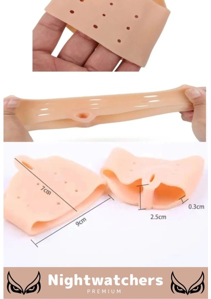 Kemik Büyümesi Karşıtı Şekil Bozukluğu Önleyici Ayak 5 Parmak Ayıran Silikon Bunyon Ayırıcı 2'li Set indirimleri