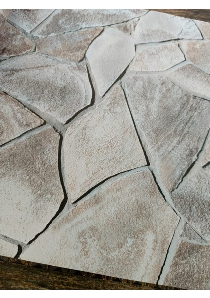 Natural 60-1 (53 cm x 10 Mt) Doğal Taş Desenli 3D Duvar Kağıdı 5 M²