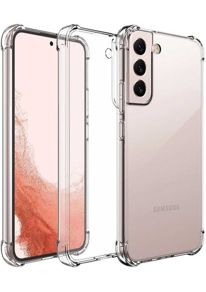 Samsung Galaxy S22 Plus Kılıf Kamera Korumalı Nitro Anti Shock Silikon-Renksiz
