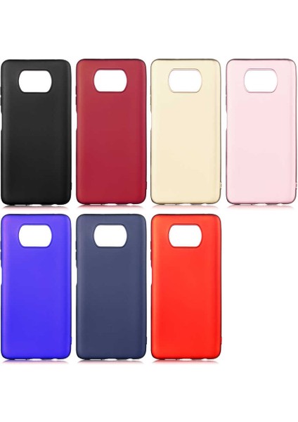 Xiaomi Poco X3 Kılıf Premier Silikon Kapak-Kırmızı