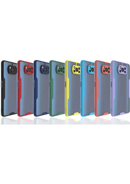 Xiaomi Poco X3 Kılıf Parfe Kapak-Sarı