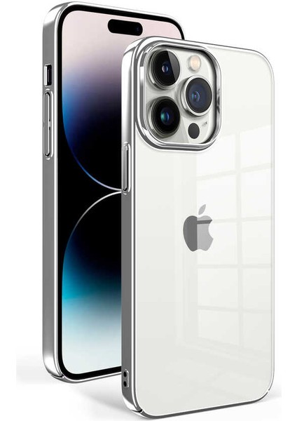 Apple iPhone 14 Pro Kılıf Sun Kapak-Gümüş