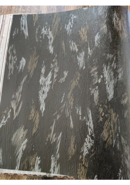 New 73-4 (53 cm x 10 Mt) Siyah Kendinden Desenli Duvar Kağıdı 5 M²
