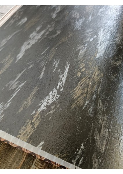 New 73-4 (53 cm x 10 Mt) Siyah Kendinden Desenli Duvar Kağıdı 5 M²