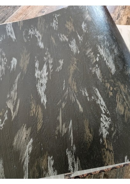 New 73-4 (53 cm x 10 Mt) Siyah Kendinden Desenli Duvar Kağıdı 5 M²