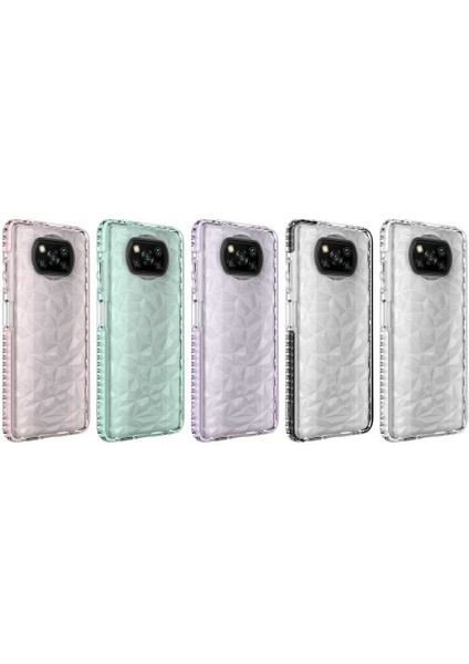 Xiaomi Poco X3 Kılıf Buzz Kapak-Beyaz