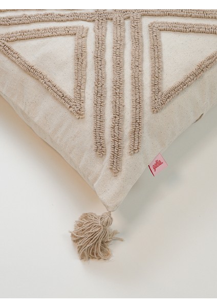 NOMAD - X Dokulu Punch Kırlent Kılıfı – Bej modelleri