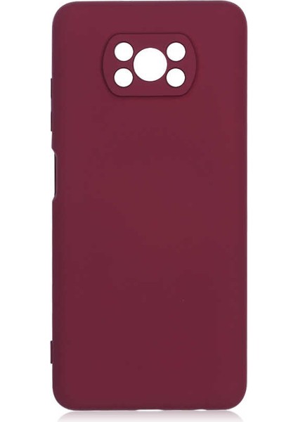 Xiaomi Poco X3 Kılıf Mara Laaakan Kapak-Koyu Mor