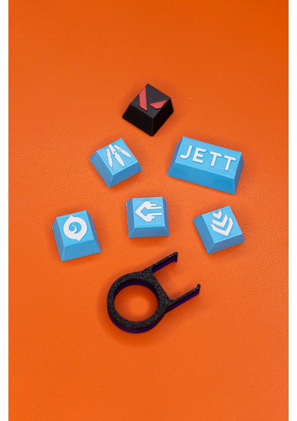 Valorant Raze Keycaps, Q-E-X-C Mekanik Klavye Tuşu