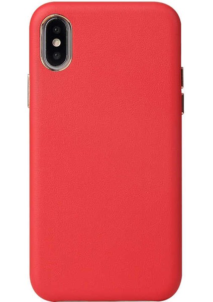 Apple iPhone Xs 5.8 Uyumlu Eyzi Kapak-Kırmızı