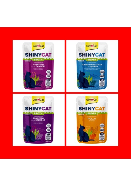 Asvet Gimcat Shınycat Pouch 4 Farklı Lezzet