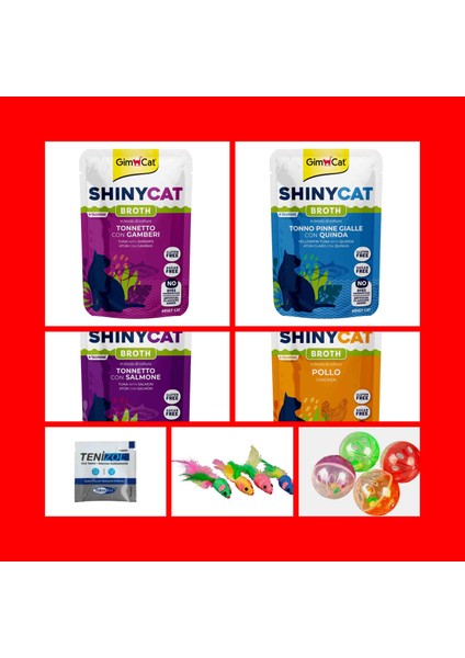 Asvet Gimcat Shınycat Pouch 4 Farklı Lezzet