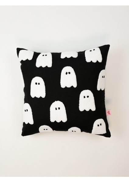 Pa cm an Hayalet Punch Kırlent Kılıfı - Siyah