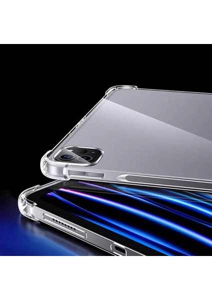 Apple iPad Pro 11 2024 Kılıf Uyumlu Zore Tablet Nitro Anti Shock Silikon Kapak-Şeffaf indirimleri