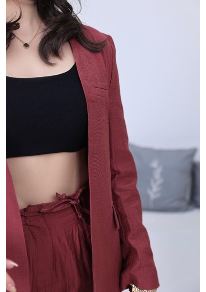 Omuz Vatka Detay Premium Mürdüm Takım modelleri