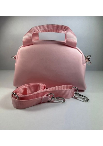 Kız Çocuk Omuz Çantası Pembe Kedili Simli Kulaklı Çıkarılabilir Askılı indirimleri