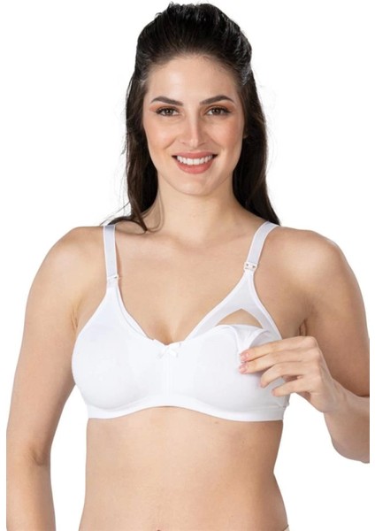 Miraxx Beyaz Emay 1421 Modal Cotton Emzirme Sütyen modelleri