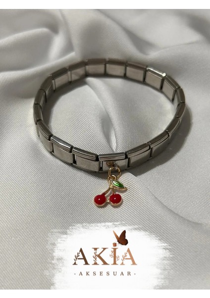 Italyan Charm Bileklik Kiraz