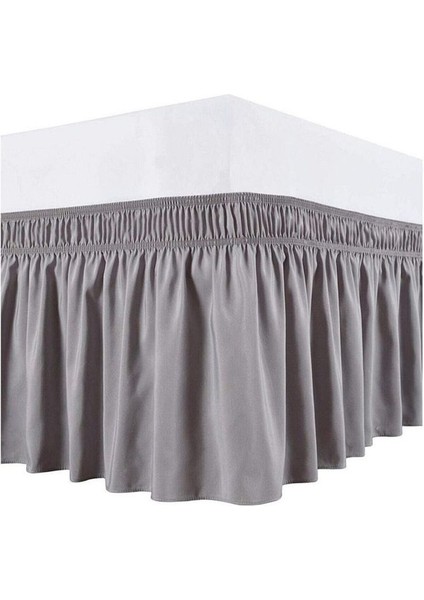 Gri Renk Baza Eteği Çift Oluklu Sürgülü