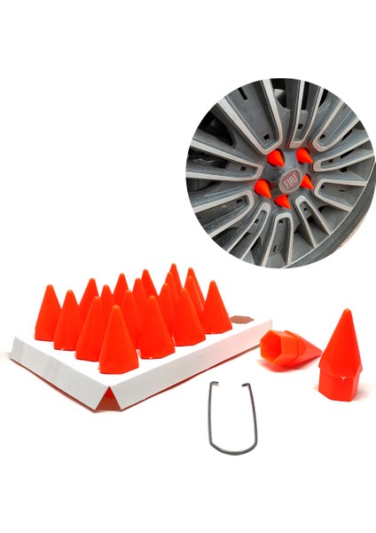 Sivri Mermi Bijon Kapağı Sökme Aparatlı Turuncu 17MM fiyatları