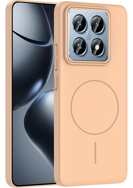 14T Pro Kılıf Magsafe Şarj Özellikli Nvg Ruby Sert Kapak - Desert Titanyum