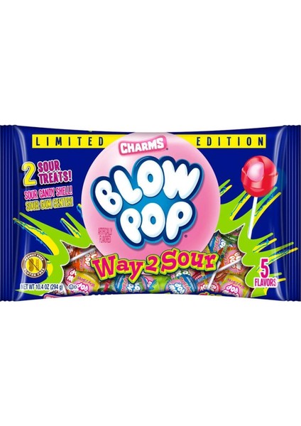 Lımıted Edıtıon Blow Pop Halloween Way 2 Sour 5 Flavors 294 gr