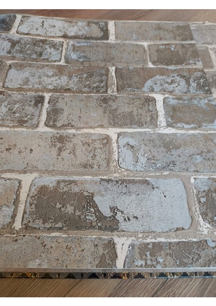 Prestij 64-4 ( 53 x 1000 cm ) Taş Desen Silinebilir Duvar Kağıdı ( 5 M² )