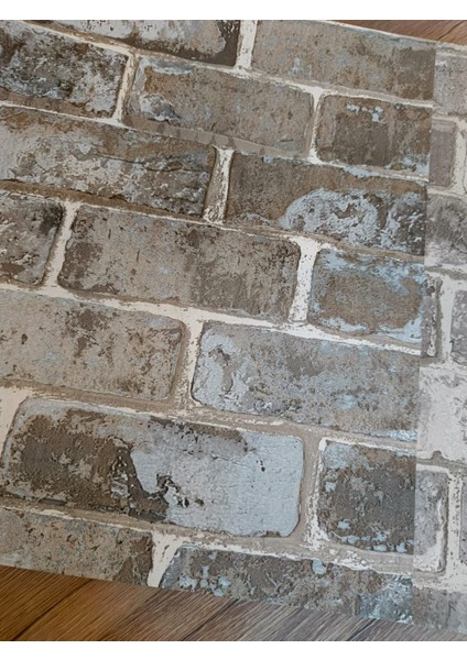 Prestij 64-4 ( 53 x 1000 cm ) Taş Desen Silinebilir Duvar Kağıdı ( 5 M² )