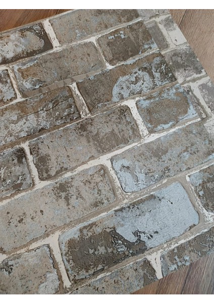 Prestij 64-4 ( 53 x 1000 cm ) Taş Desen Silinebilir Duvar Kağıdı ( 5 M² )