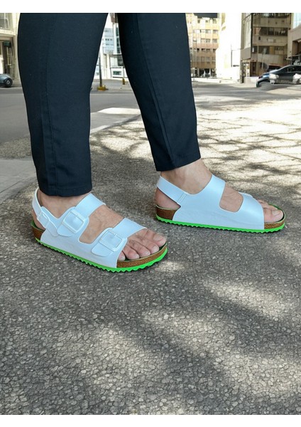 Çift Tokalı Erkek Sandalet