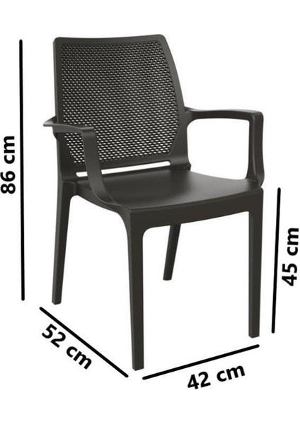 SY-2504 Plastik Icon Bahçe Koltuk Sandalye 4'lü Set fiyatları