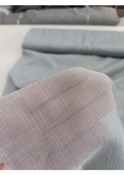 Modern Düz Keten Tül Perde - Açık Gri - Pilesiz Dikim - U74816 modelleri