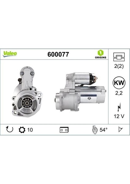 12V Marş Motoru 10 Diş Hyundaı H1/starex-Kıa Bongo