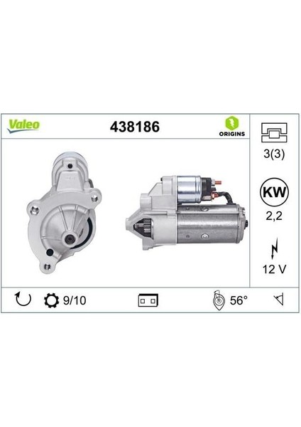 12V Marş Motoru 10 Diş 2.1 Kw Jumper/boxer/ducato 2.5