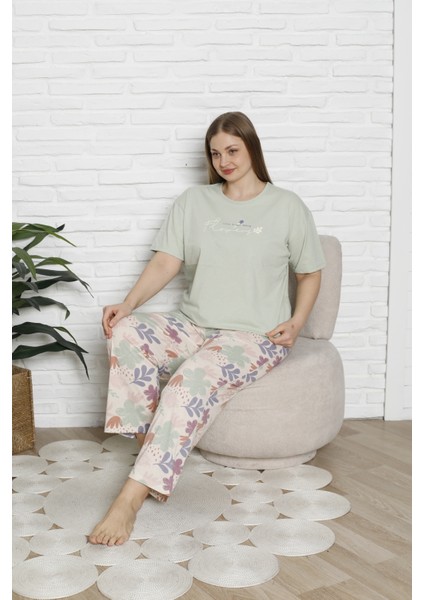 Battal Boy Pamuklu Kadın Pijama Takımı