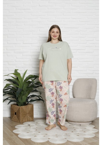 Battal Boy Pamuklu Kadın Pijama Takımı