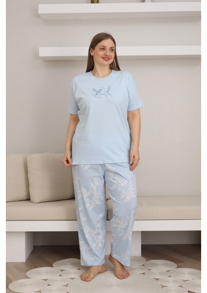 Battal Boy Pamuklu Kadın Pijama Takımı