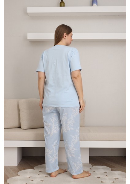 Battal Boy Pamuklu Kadın Pijama Takımı