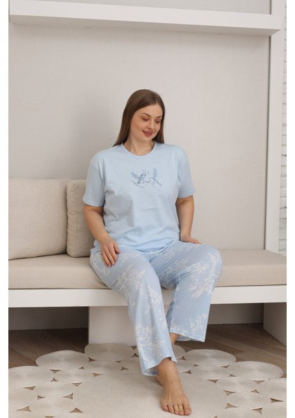 Battal Boy Pamuklu Kadın Pijama Takımı