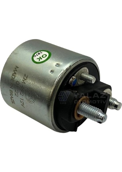12V Marş Otomatiği Valeo Tipi (3 Delik) M5+Fişli Sağ Alçak Kapak Bakır Cıvata