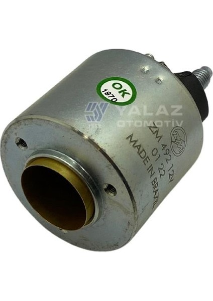 12V Marş Otomatiği Valeo Tipi (3 Delik) M5+Fişli Sağ Alçak Kapak Bakır Cıvata