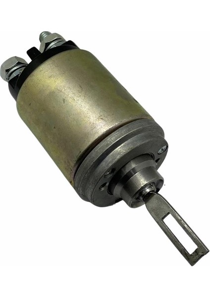 12V Marş Otomatiği Bosch Tipi Em (2 Delik) (Flanşlı-Uzun Piston) (Ince Gövde Tipi)