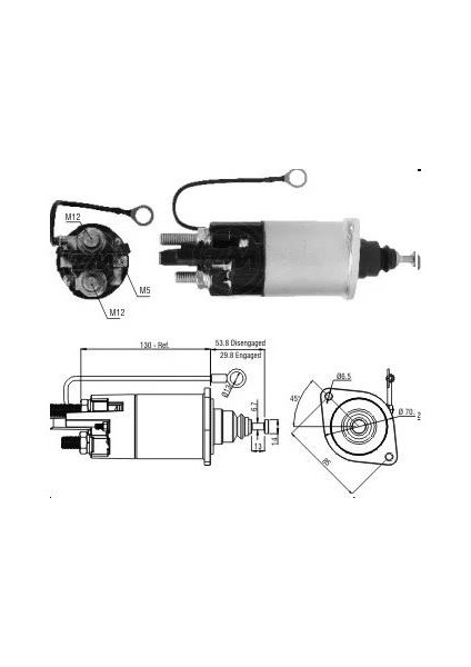 12V Marş Otomatiği Delco Tipi (2 Kulak) 39MT