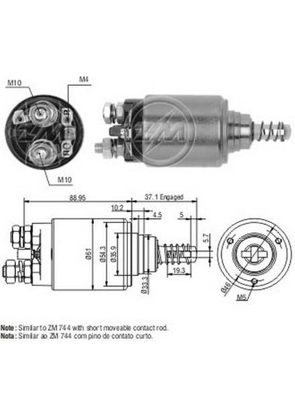 12V Marş Otomatiği Bosch Tipi Bmm Sol