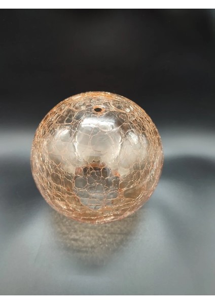 Osmanlı Avize Camı Bal Renkli Çatlatılmış Desenli Grifli (Çap: 15 cm . Ağız Çapı: 7,5-8 cm ) fiyatları