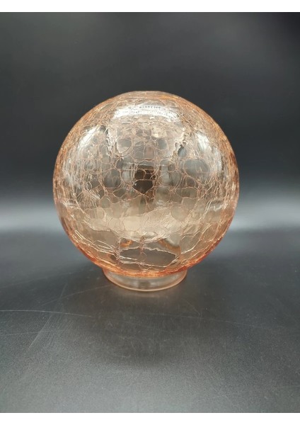 Osmanlı Avize Camı Bal Renkli Çatlatılmış Desenli Grifli (Çap: 15 cm . Ağız Çapı: 7,5-8 cm ) indirimleri